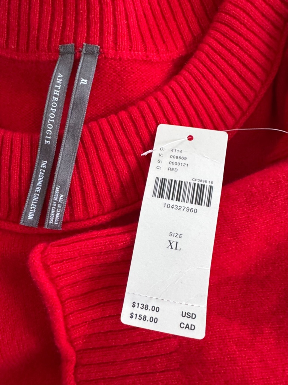 NWT Size XL - The Goldie Crew-Neck 100% Cashmere Sweater (NWT US$ 138) - Picture 11 of 16